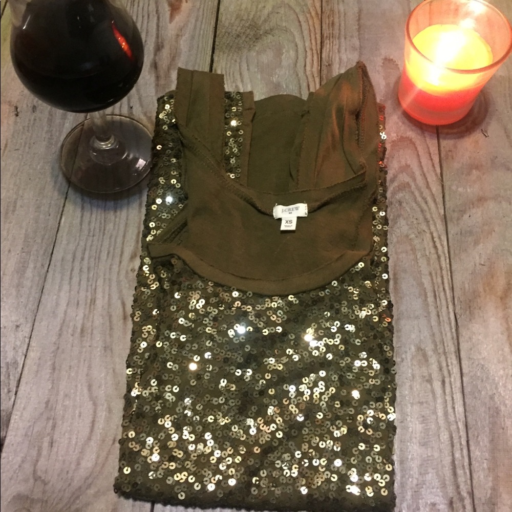 J Crew sequin tank top - Picture 4 of 8